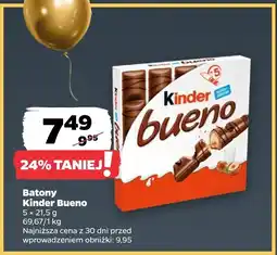 Netto Baton Kinder Bueno 5x21.5g oferta