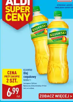 ALDI Olej rzepakowy 1 l Kujawski oferta
