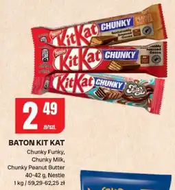 Chorten Baton Kit Kat Chunky Funky, Chunky Milk, Chunky Peanut Butter Nestle oferta