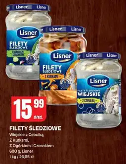 Chorten Filety śledziowe (wiejskie z cebulką, z kurkami, z ogórkiem i czosnkiem) Lisner oferta