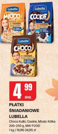 Chorten Płatki śniadaniowe Lubella Choco Kulki, Cookie, Miodo Kółka MW Food oferta