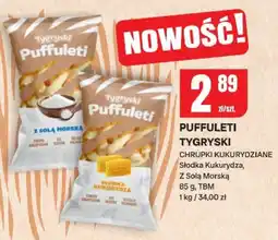 Chorten Chrupki kukurydziane Puffuleti Tygryski z solą morską TBM oferta