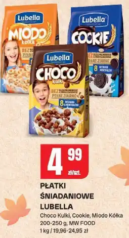 Chorten Płatki śniadaniowe Lubella Choco Kulki, Cookie, Miodo Kółka oferta