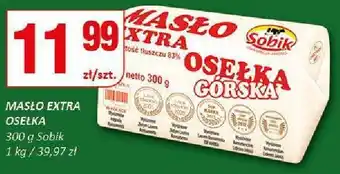 Masło Extra Osełka Górska Sobik