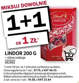 Selgros Czekolada Lindor 200g różne rodzaje Lindt oferta