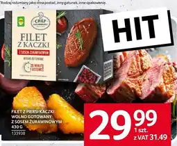 Selgros Filet z piersi kaczki wolno gotowany z sosem żurawinowym Chef oferta