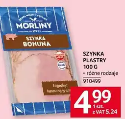 Selgros Szynka plastry Morliny oferta