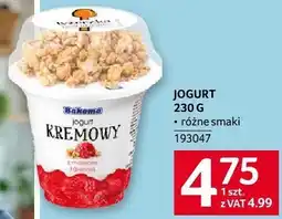 Selgros Jogurt kremowy różne smaki 230g Selgros oferta