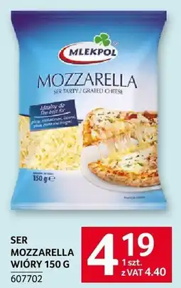 Selgros Ser mozzarella wiórki 150g Mlekpol oferta