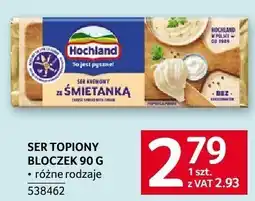 Selgros Ser topiony bloczek 90g różne rodzaje Hochland oferta