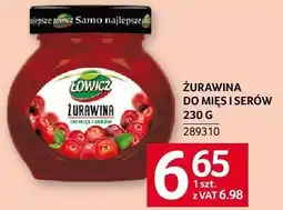 Selgros Żurawina do mięs i serów 230g Łowicz oferta