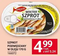 Selgros Szprot podwędzany w oleju 170g Graal oferta