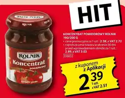 Selgros Koncentrat pomidorowy 190/200g Rolnik oferta