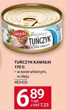 Selgros Tuńczyk kawałki 170g Graal oferta