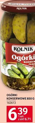 Selgros Ogórki konserwowe 850g Rolnik oferta