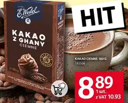 Selgros Kakao ciemne 180g E.Wedel oferta