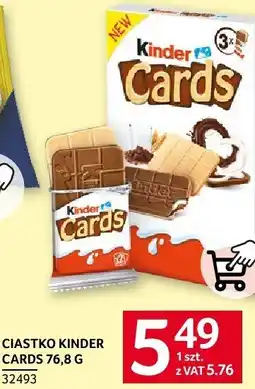 Selgros Ciastka Kinder Cards oferta