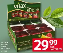 Selgros Herbata Vitax zestaw 90 kopert oferta