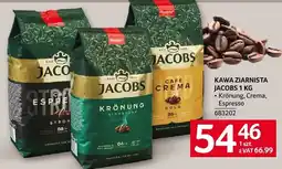 Selgros Kawa ziarnista Jacobs Krönung, Crema, Espresso oferta