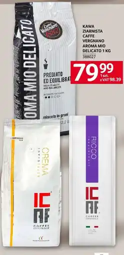 Selgros Kawa ziarnista Caffe Vergnano Aroma Mio Delicato 1 kg oferta