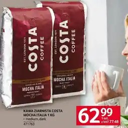 Selgros Kawa ziarnista Costa Mocha Italia medium, dark 1 kg oferta
