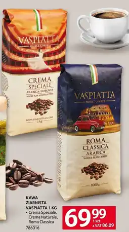 Selgros Kawa ziarnista Vaspiatta Crema Speciale, Crema Naturale, Roma Classica 1 kg oferta