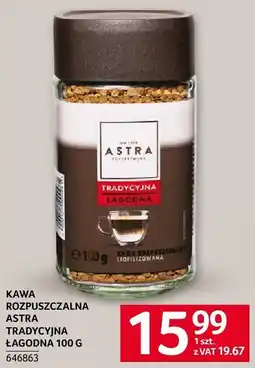 Selgros Kawa rozpuszczalna Astra Tradycyjna Łagodna oferta