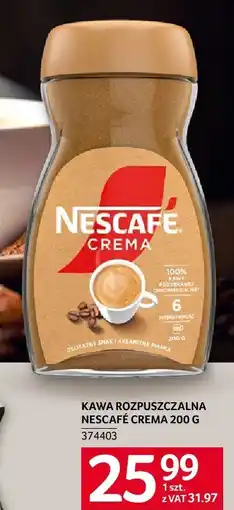 Selgros Kawa rozpuszczalna Nescafe Crema oferta