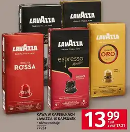 Selgros Kawa w kapsułkach Lavazza różne rodzaje oferta