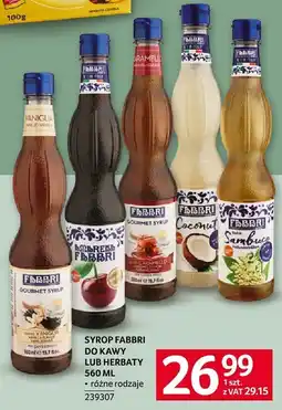 Selgros Syrop do kawy lub herbaty Fabbri oferta