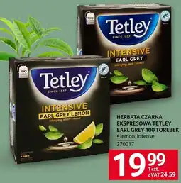 Selgros Herbata czarna ekspresowa Tetley Earl Grey Lemon, Intensive oferta