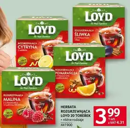 Selgros Herbata Loyd rozgrzewająca 20 torebek różne rodzaje oferta