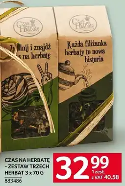 Selgros Zestaw trzech herbat Czas na herbatę 3 x 70 g oferta