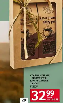 Selgros Zestaw dwie kawy smakowe Czas na herbatę 2 x 100 g oferta