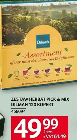 Selgros Herbata Dilmah Pick & Mix zestaw 120 kopert oferta