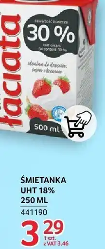 Selgros Śmietanka UHT 18% 250ml Łaciata oferta