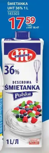Selgros Śmietanka UHT 36% Mlekovita oferta