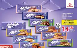 Selgros Czekolada Milka wybrane rodzaje oferta