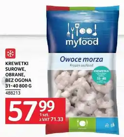 Selgros Krewetki surowe, obrane, bez ogona 31-40 800g MyFood oferta