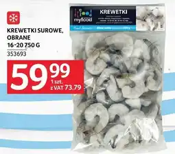 Selgros Krewetki surowe, obrane 16-20 750g MyFood oferta