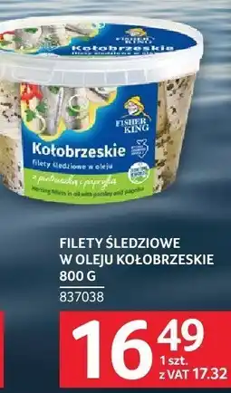Selgros Filety śledziowe w oleju kołobrzeskie Selgros oferta