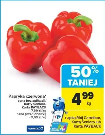 Carrefour Papryka czerwona oferta