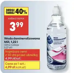 Biedronka Woda demineralizowana Mill oferta