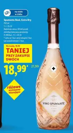 Lidl Spumante Rosé, Extra Dry oferta