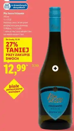 Lidl Piu Secco Frizzante oferta