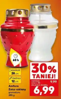 Kaufland AMFORA Znicz szklany oferta