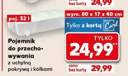 Kaufland Pojemnik do przechowywania z uchylną pokrywą i kółkami oferta