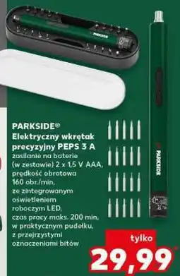 Kaufland PARKSIDE Elektryczny wkrętak precyzyjny PEPS 3 A oferta