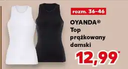 Kaufland OYANDA Top prążkowany damski oferta