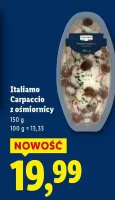 Lidl Italiamo Carpaccio z ośmiornicy oferta